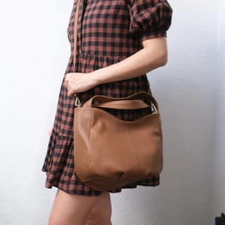 🔥หนังวัวแท้ นุ่มและเบาที่สุด ขายดีสุดๆ มาพร้อมสายยาว🔥 Cotton by Hatsukoi Leather Bag