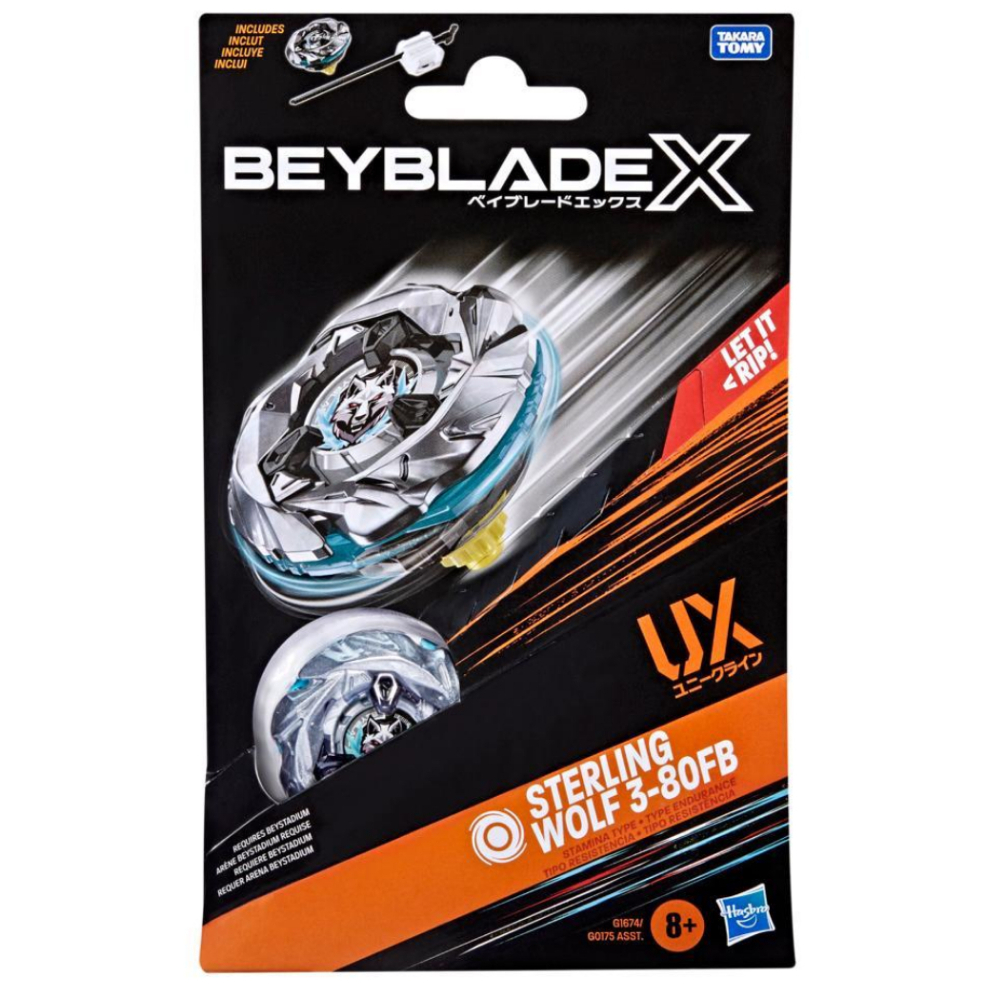 [พร้อมส่งจากไทย] Beyblade X Silver Wolf / Sterling Wolf 3-80 FB lot Hasbro เบย์เบลด พร้อมที่ชู้ต ของแท้
