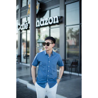 เสื้อเชิ้ตผู้ชาย SMART FIT OXFORD SHIRT เสื้อเชิ้ตผู้ชายใส่เที่ยว ใส่ทำงาน (20สี S-2XL) [สั้นคอปก]