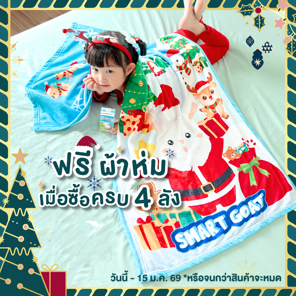 ผ้าห่ม น้องแพะซานต้า - โปรโมชั่นปีใหม่