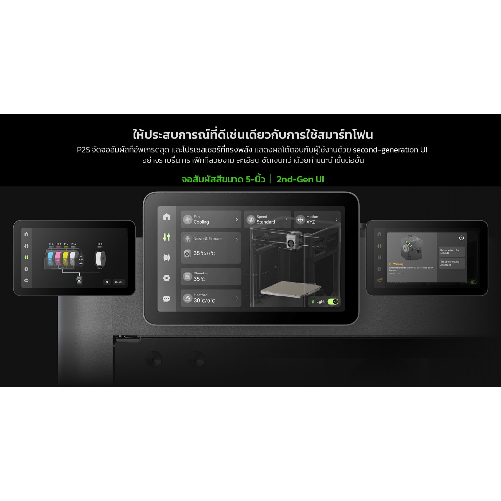 Bambu Lab P2S Combo | AMS 2 PRO รุ่นใหม่! | 3D Printer เครื่องพิมพ์ 3มิติ โครงสร้างปิด 256x256x256mm - รูปที่ 2