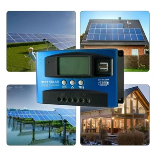 Solar Charger Mppt 12V/24V MPPT โซล่าชาร์เจอร์ 30A/40A/50A/60/100A ชาร์จเจอร์โซล่าเซลล์
