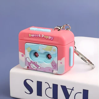 พวงกุญแจ Key Chain เทปบันทึกพวงกุญแจ สามารถบันทึกเสียงได้ พวงกุญแจน่ารักวินเทจ เหมาะกับการเป็นของสะสมเเละที่ระลึก