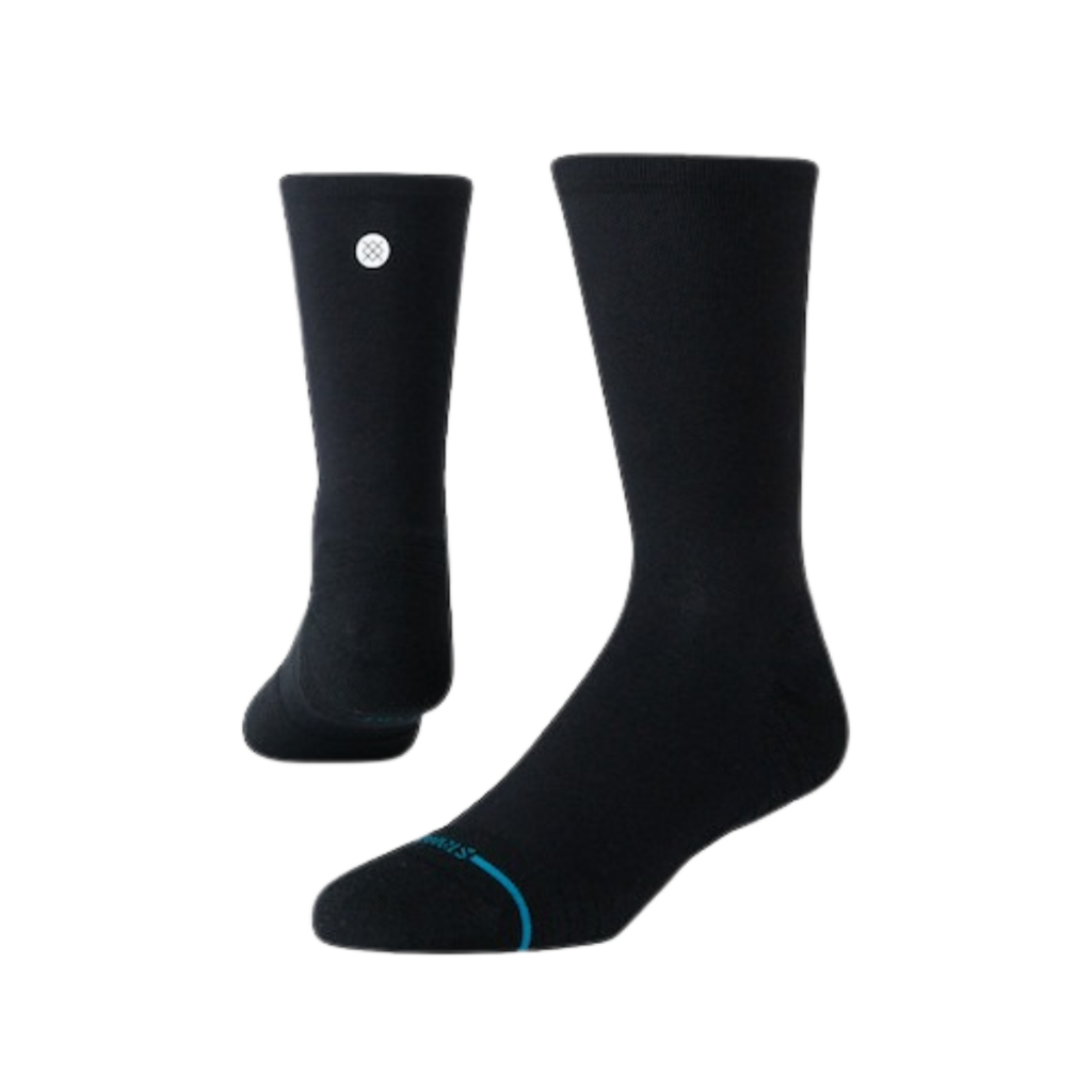 STANCE ถุงเท้าวิ่ง RUNNING SOCKS รุ่น SOLID URTRA LIGHT CREW   BLACK