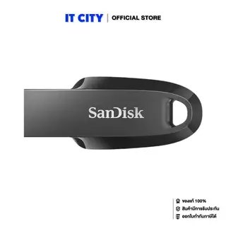 SanDisk Ultra Curve USB 3.2 Gen 1 Flash Drive, CZ550 128GB, USB3.0, Black MS2-000949 แฟลชไดรฟ์