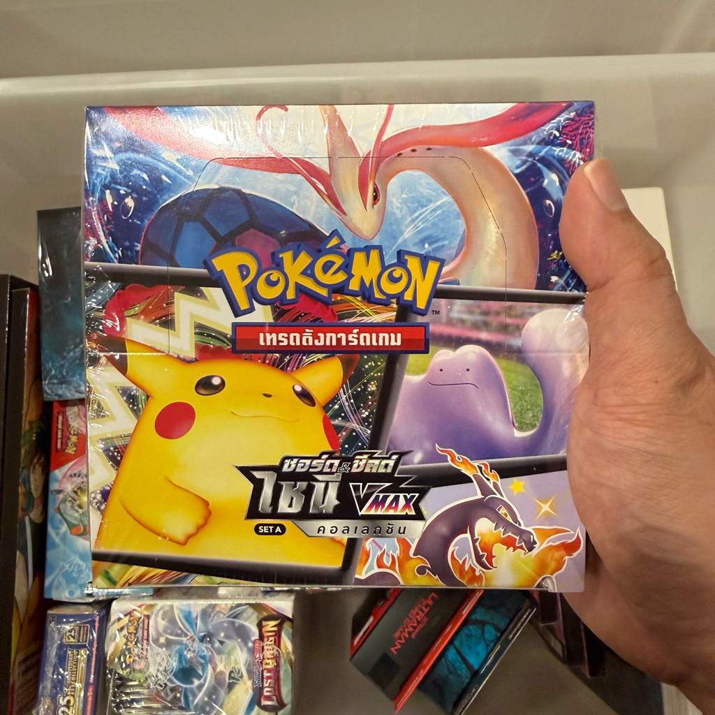 Pokemon Booster Box โปเกม่อน ซอร์ด&ชีลด์ ไชนี่ Vmax Set A การ์ดโปเกม่อน