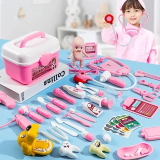 👨‍⚕️พร้อมส่ง⭐ชุดของเล่นหมอพยาบาล ของเล่นชุดหมอชุดหมอมีไฟ ของเล่นเด็กพัฒนาการ Doctor Set Toys