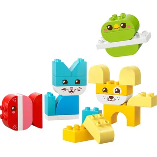 LEGO DUPLO My First 10477 3 in 1 Creative Cute Pets (24pcs.), Building Blocks, Kids Toy