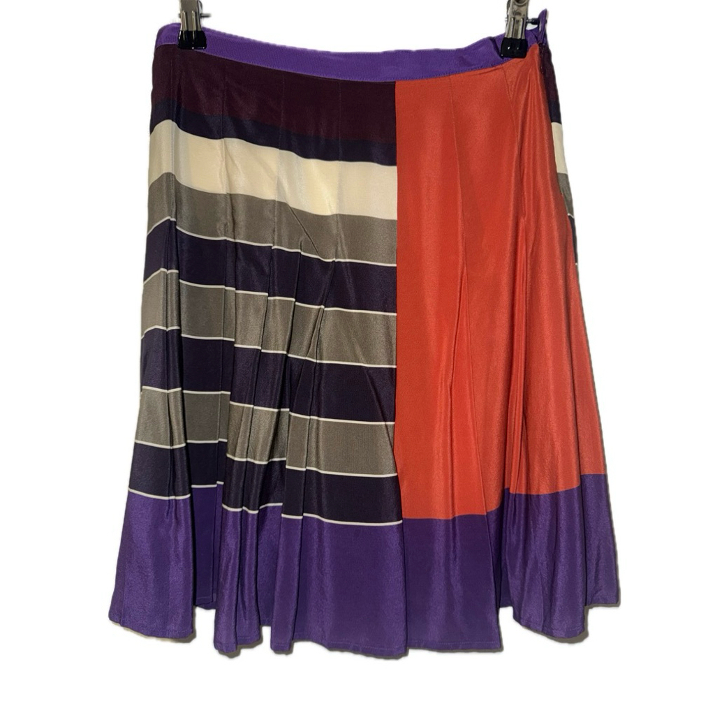 Max Mara Weekend color-block silk skirt