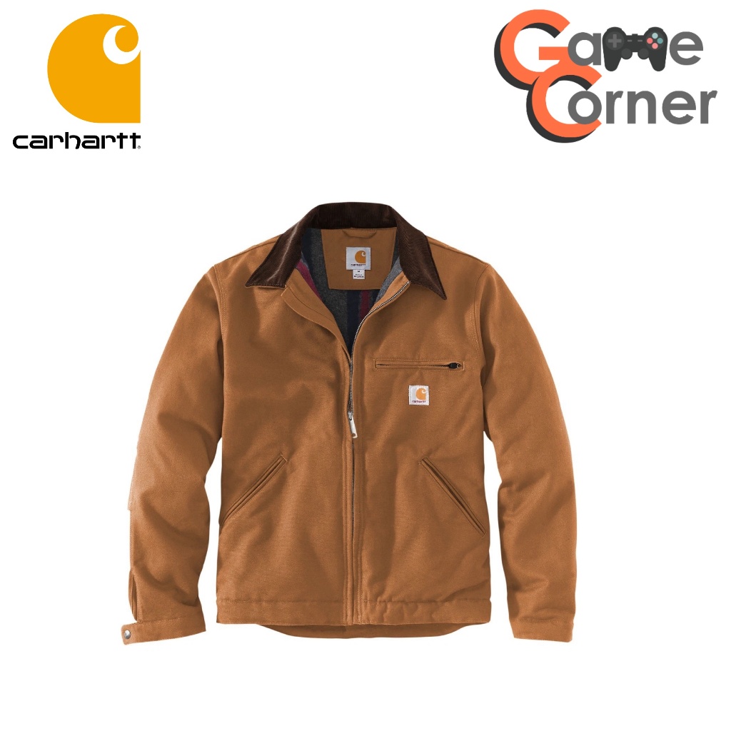 [Instock มีของพร้อมส่ง] Carhartt 103828 J97 Detroit Jacket Relaxed Fit [US] สี Brown ของใหม่ มือ 1 น