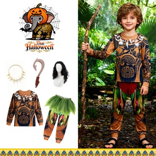 🇹🇭 Moana  Maui Costume ชุดเมาลีชุดแฟนซีชุดการ์ตูนชุดครอสเพย์…