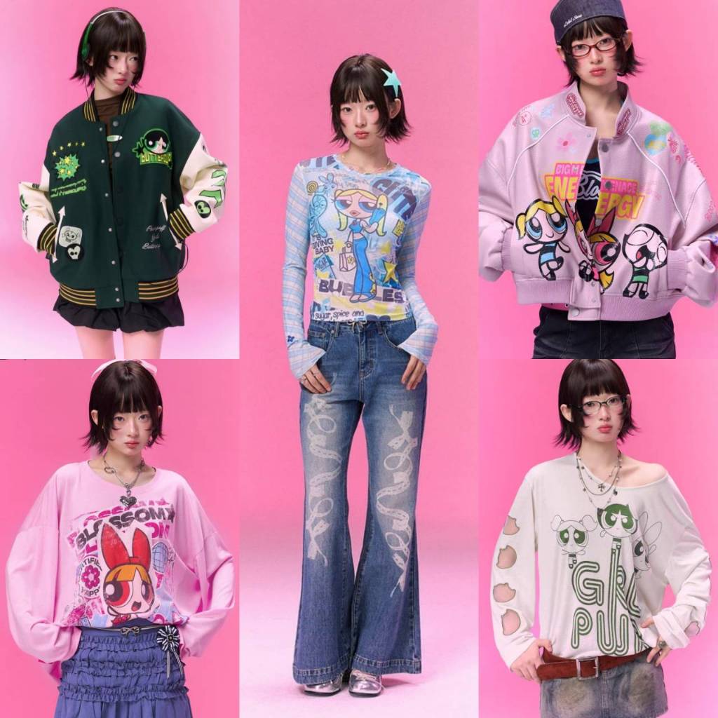 [Pre-order]BJHG x The Powerpuff Girls เสื้อยืด แจ็คเก็ต พาวเวอร์พัฟเกิร์ล