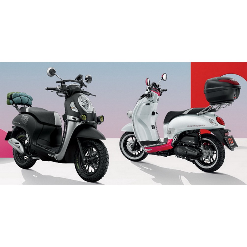 อุปกรณ์ ตกแต่ง SCOOPY I 2021-2024 ตะแกรงเหล็ก ท้ายเบาะ สีโครเมี่ยม ALL NEW SCOOPY