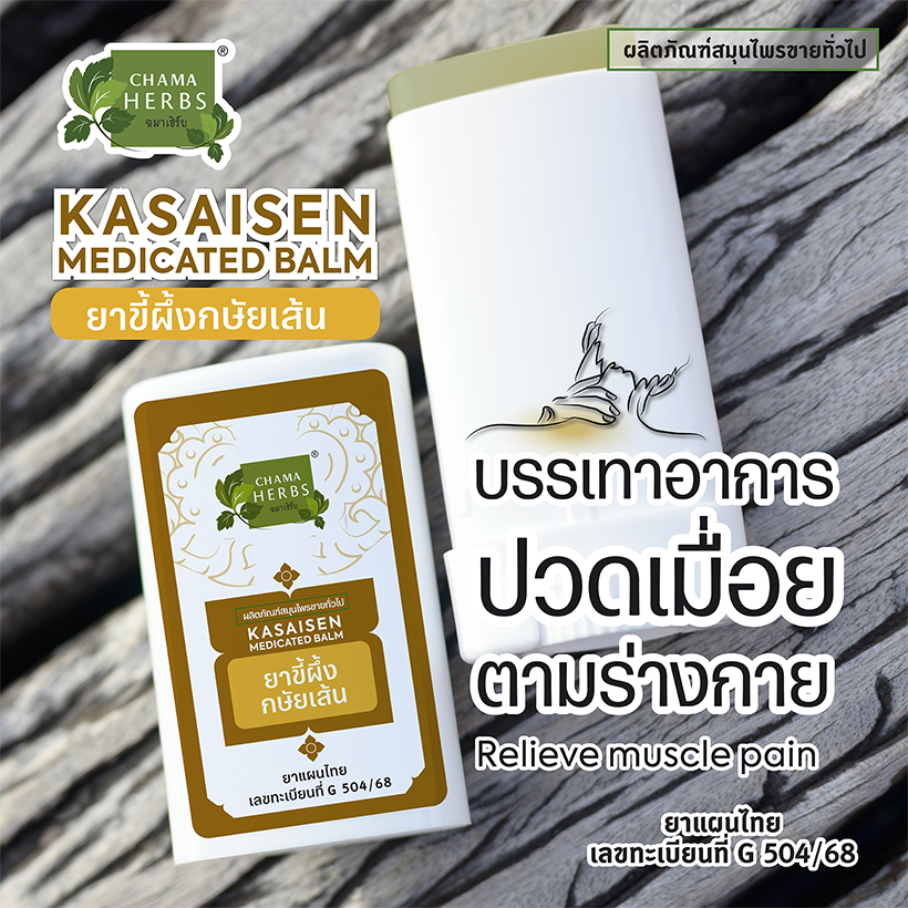 Chama Herbs ยาขึ้ผึ้งกษัยเส้น 8กรัม (ชนิดแท่ง)