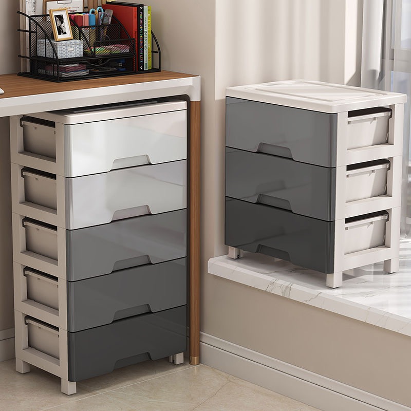 Ubear ตู้ลิ้นชักพลาสติก กล่องเก็บของ 7ชั้น มีล้อ ตู้เสื้อผ้า สวยงามทนทาน