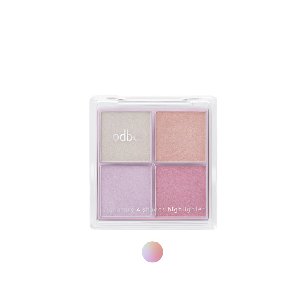 odbo - Signature 4 Shades Highlighter โอดีบีโอ ซิกเนเจอร์ โฟร์ เฉดส์ ไฮไลท์เตอร์ OD1318
