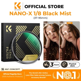 K&F CONCEPT NANO-X Series 1/8 สีดำกรองแสงแก้วใสพิเศษกันน้ำป้องกันแสงสะท้อนฟิล์มสีเขียว