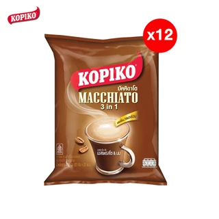 [แพ็ค 12] Kopiko Macchiato Bag โกปิโก้ มัคคิอาโต ถุง 20 ซอง 400 กรัม