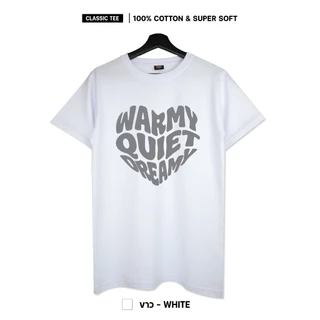 ผ้า cotton แท้ 100% [Super Soft] อย่างดี หนานุ่ม ใส่สบาย ไม่ร้อน ลาย WARMY QUIET DREAMY 292 - Man ผู้ชาย Women ผู้หญิง C