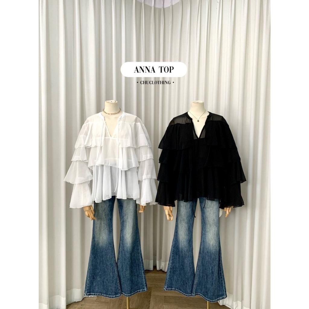 Chuuclothing Anna Top [พร้อมส่ง]เก็บโค้ดหน้ากิจกรรม – โปรปัง