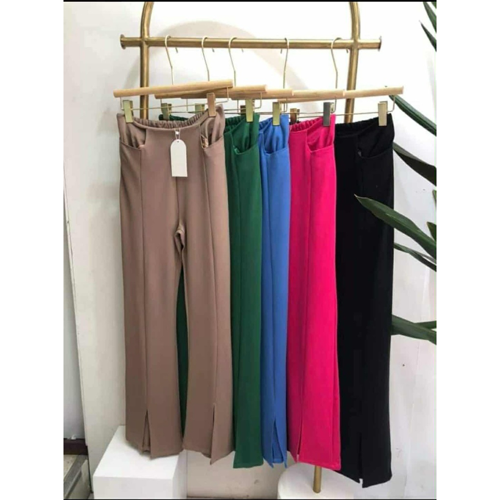 กางเกงทรงขาม้า ผ่าหน้า งาน Akkara Studio