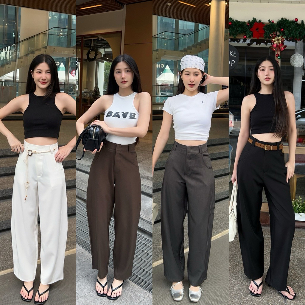 𖧷𝐍𝐞𝐰 𝐀𝐫𝐫𝐢𝐯𝐚𝐥𝐬 𖧷แบบใหม่กางเกงแฟชั่ขาบอกใหญ่วินเทจพร้อมส่ง📸