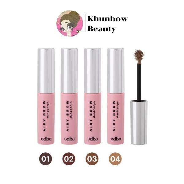 OD7020 มาสคาร่าคิ้ว ย้อมคิ้ว จัดทรงคิ้ว แอรี่่ บราว มาสคาร่า odbo airy brow mascara 6g.