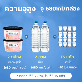 รสพีชขาว กล่องดูดความชื้น ลดความชื้น + เก็บกลิ่นหอม 12 ชิ้น ดูดความชื้น กันชื้น กันรา ดับกลิ่นและคงความหอม