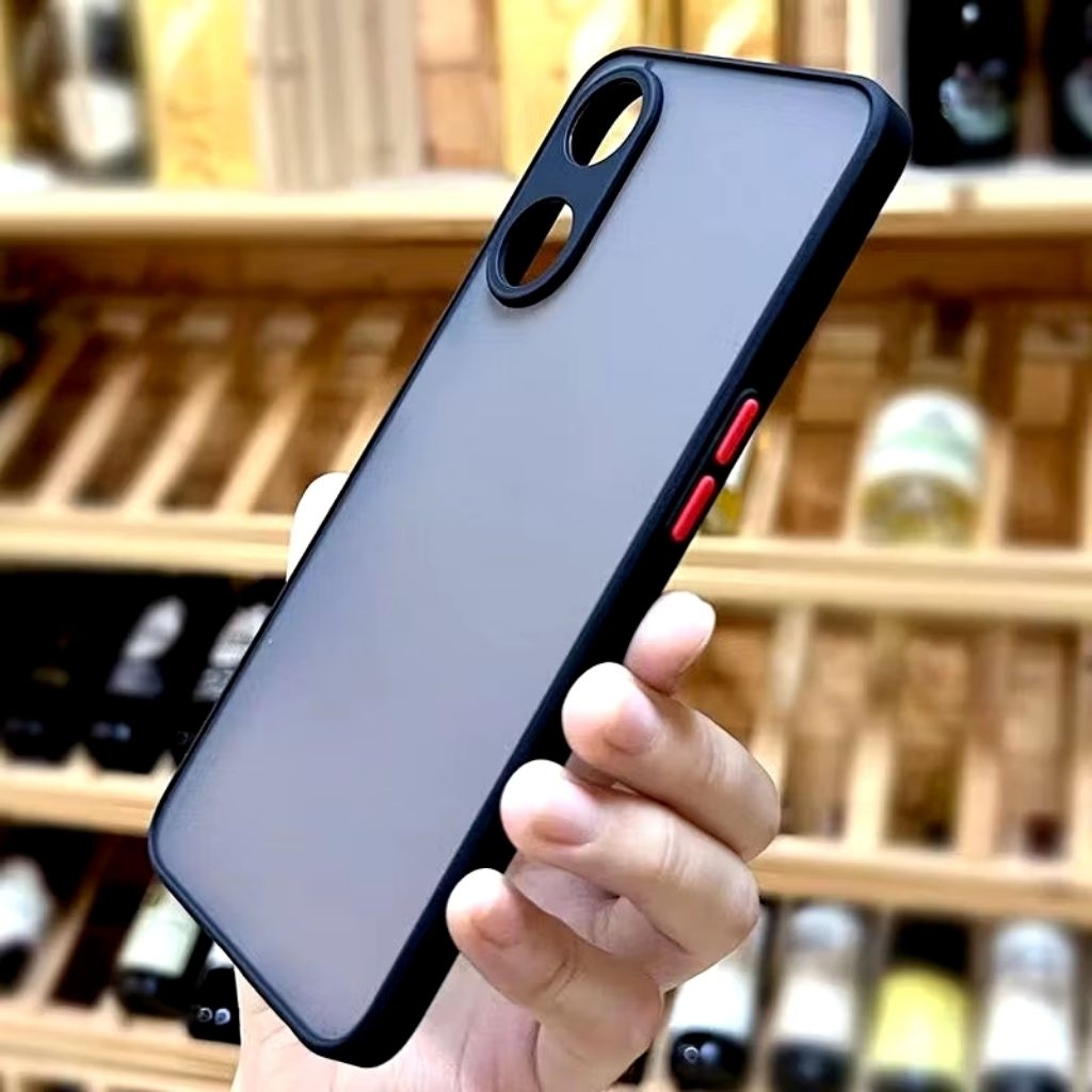 🔥ส่งตรงจากไทย🔥เคสขอบสีหลังด้าน สำหรับ Oppo A60 A18 A38 A98 A78 A58 A58 4G A78 4G A17 A17K Reno8Tเคสกันกระแทก ออปโป้