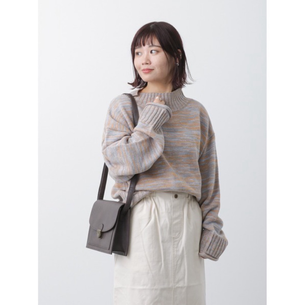 แบรนด์:ehka sopo เสื้อถักคอสูงไหมพรมผสมหลายชนิด แบรนด์ญี่ปุ่นมือ 1🇯🇵 - รูปที่ 5