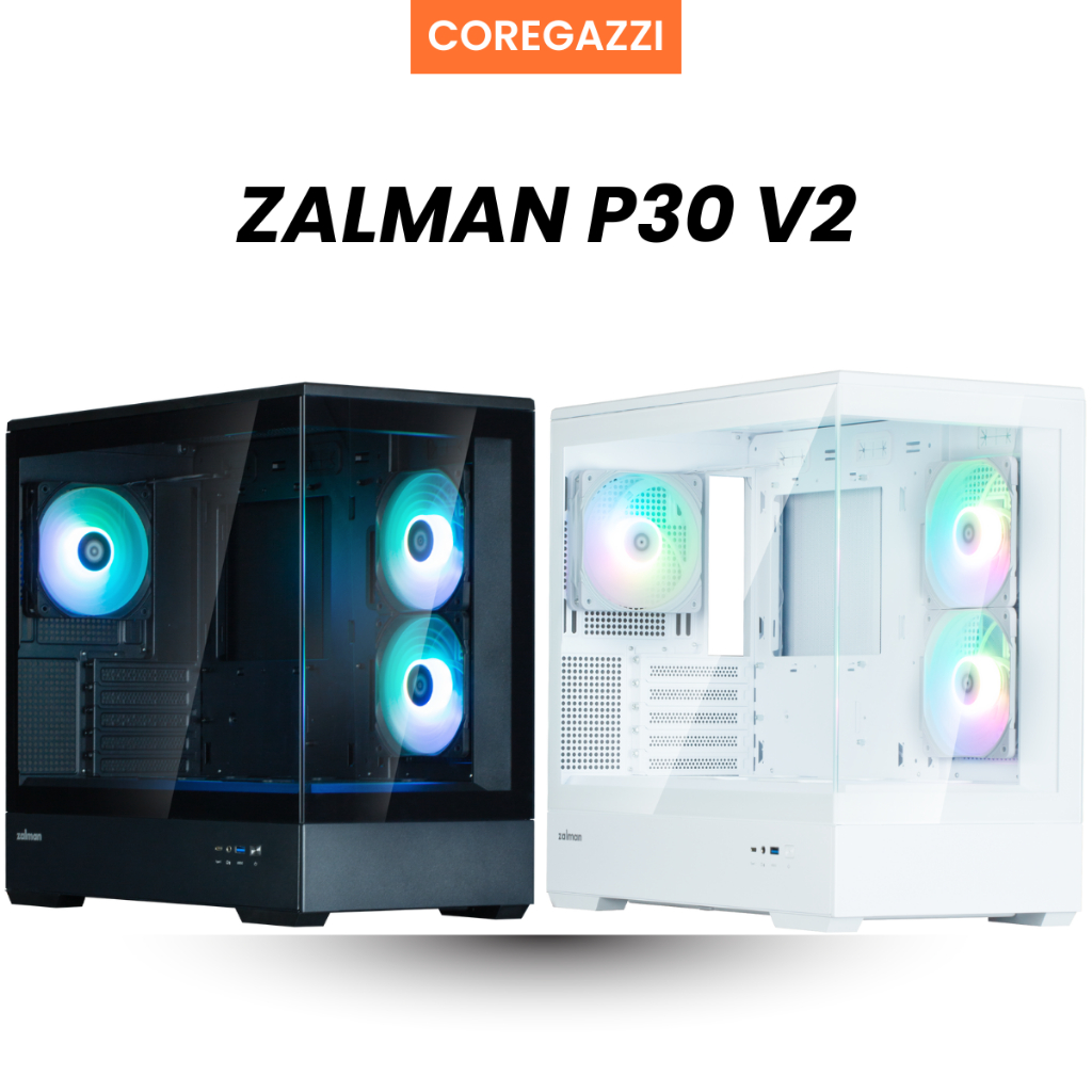 (พร้อมส่ง) เคสคอม ZALMAN P30 BLACK V2 รับประกัน 1ปี