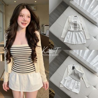 [KITTI-T] Set 3 ชิ้น cardigan+เกาะอก +กระโปรง เสื้อตัวในเสื้…