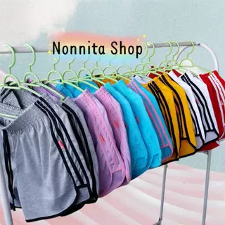 กางเกงขาสั้นผู้หญิงไซส์ใหญ่ XXL-XXXL สาวอวบสายฝอ Bigsize แต่งแถบข้างผ้าคอตตอนนุ่มใส่สบาย