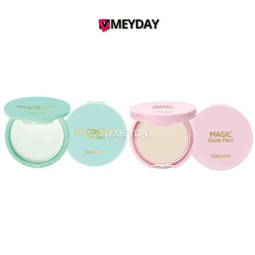 Cathy Doll Oil Control Translucent & Magic Gluta Spf50 Pa+++ แป้งพัฟเคที่ดอลล์ ขนาดพกพา 4.5 กรัม