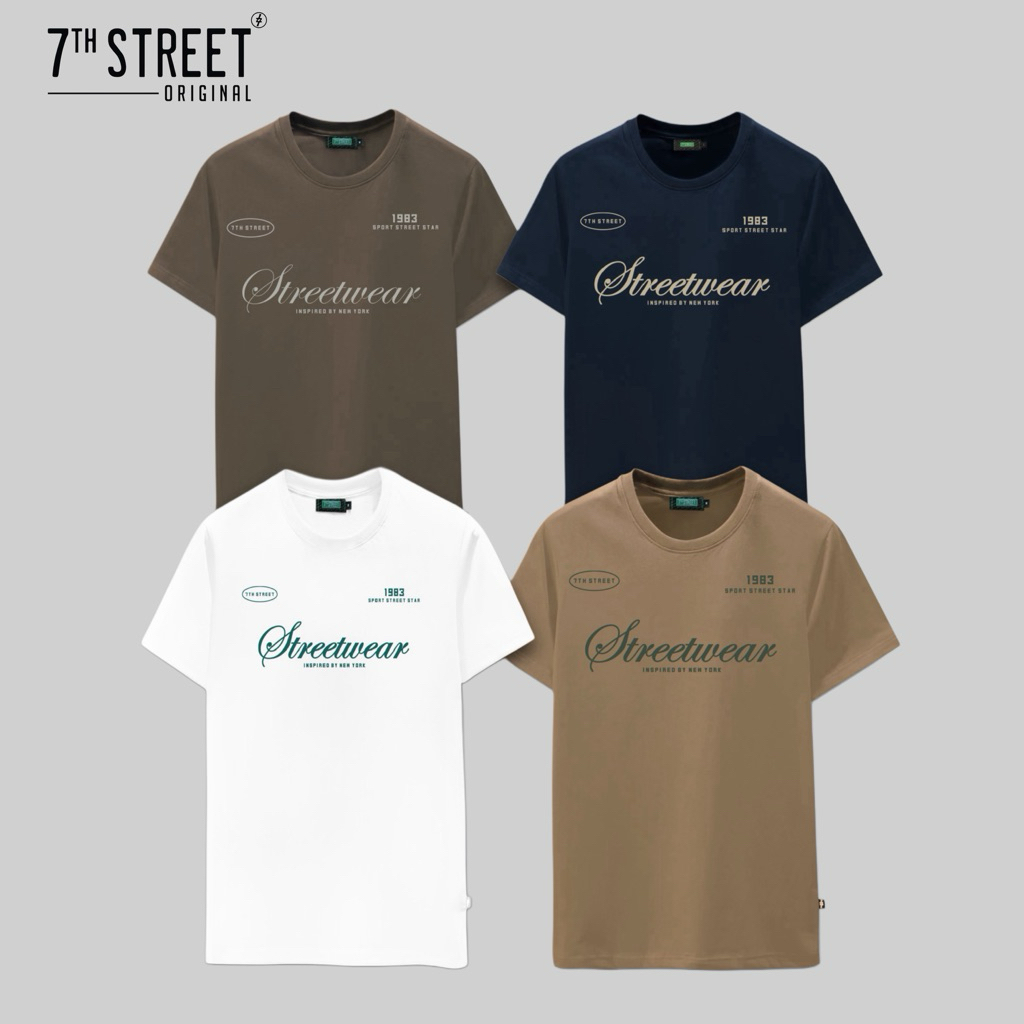 เสื้อยืด 7th Street รุ่น BST Unisex T-shirt ผ้า Cotton100% คอกลม ผ้านิ่ม ใส่ได้ทั้งชายและหญิง ของแท้