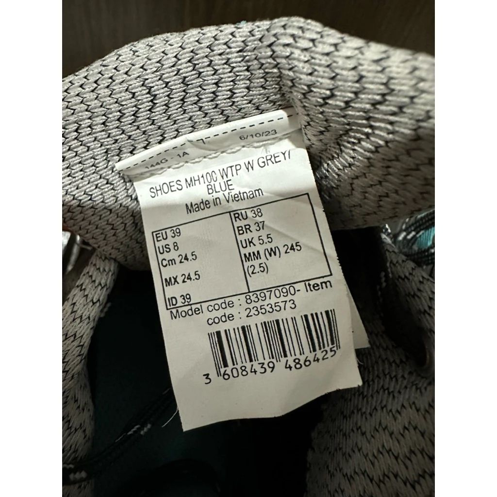 รองเท้าเดินป่าผู้หญิง Decathlon Women Walking Shoes MH100 กันน้ำ สีเทา thumbnail 7