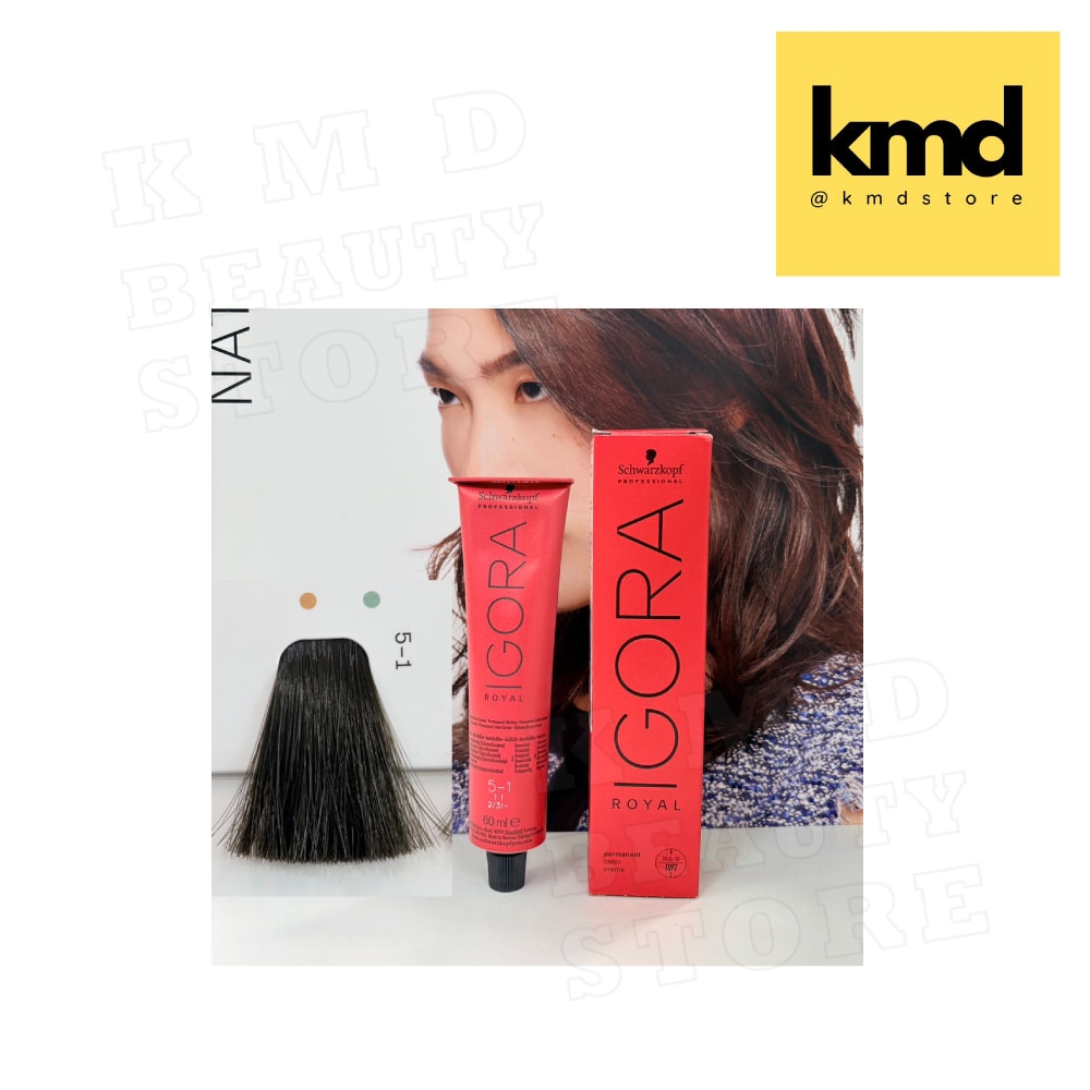 Schwarzkopf Igora Royal 5-1 ครีมเปลี่ยนสีผม ชวาร์สคอฟ อีโกร่า รอแยล เบอร์ 5-1