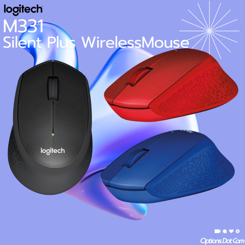 Logitech M331 Silent Wireless Mouse ของแท้ รับประกันศูนย์ 1 ปี