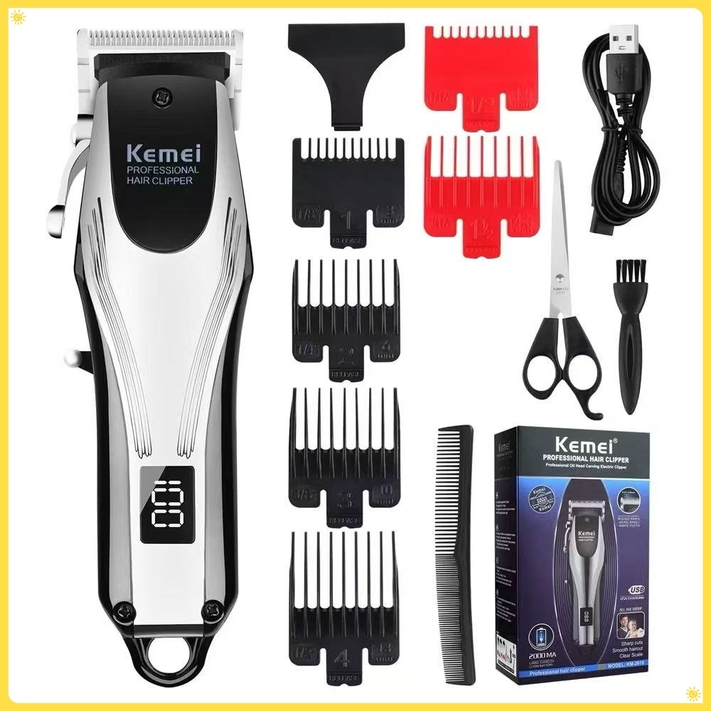 KEMEI KM-2619 ปัตตาเลี่ยนตัดผมไร้สาย ใช้งานได้นาน 3 ชั่วโมง