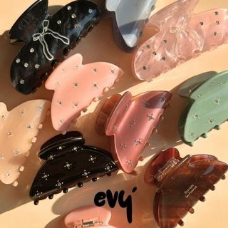 🔥พร้อมส่ง🔥 กิ๊บหนีบผมอะคริลิค ขนาด 7cm กิ๊บฝังเพชร