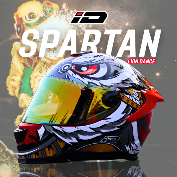 หมวกกันน็อค ID SPARTAN - LION DANCE