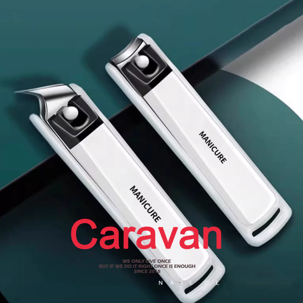Caravan Crew Nail clippers กรรไกรตัดเล็บ สแตนเลส ด้ามจับถนัดมือ คมกริบ ตัดง่าย กรรไกรตัดแต่งเล็บ