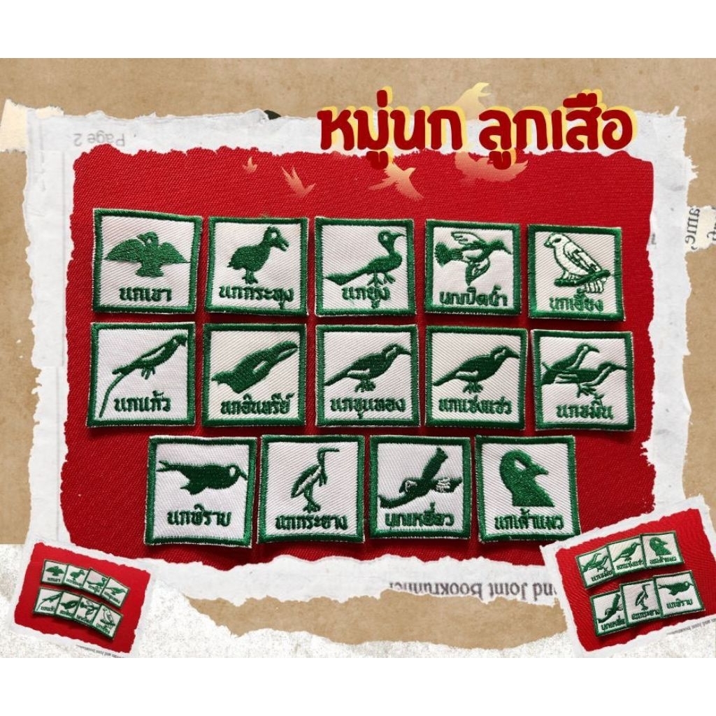 ป้ายลูกเสือเนตรนารีหมู่นก