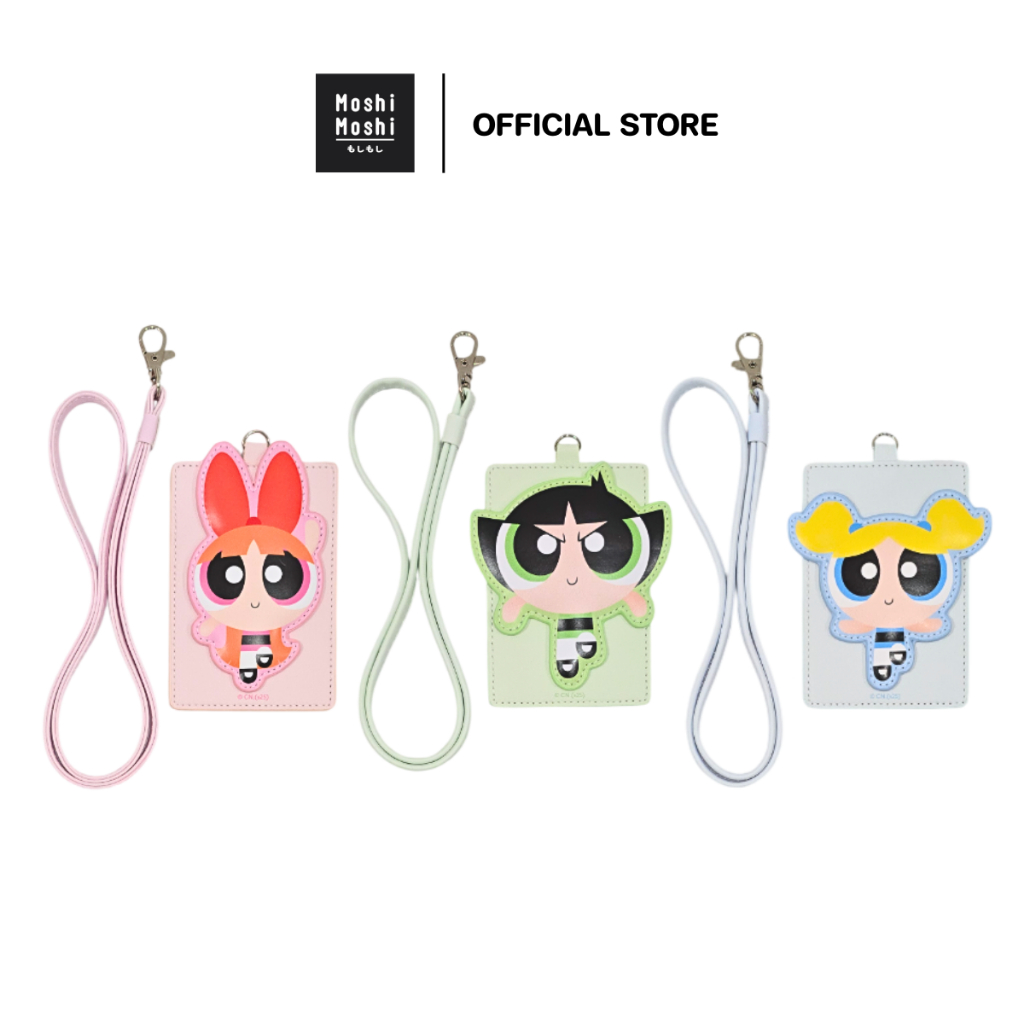 Moshi Moshi สายคล้องบัตร ป้ายใส่การ์ด ลาย The Powerpuff Girls ลิขสิทธิ์แท้ รุ่น 6100006739-6741