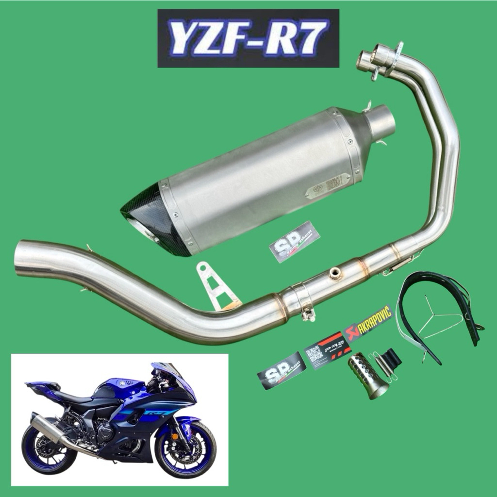 ชุดท่อYzf-R7 ฟูลสแตนเลส ปลายไทยpr2และปลายไทย🇹🇭🇹🇭 2.0