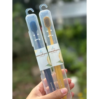แปรงสีฟัน 2 ด้าม คละสี พสุธารา เหลือสีฟ้าโอรสเหลือง
