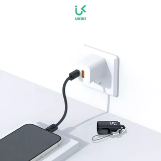 UKIKI KC-01 สายชาร์จพวงกุญแจ ยาว 0.2m ชาร์จไว 3A l Data cable C to C และ C to L รับประกัน 1ปี