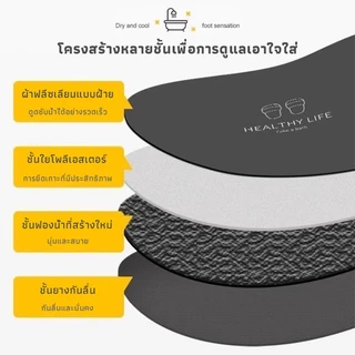 พรมเช็ดเท้า ผ้าเช็ดเท้า พรมกันลื่น พรมปูพื้น พรมห้องน้ำ แผ่นกันลื่น พรมซับน้ำดี แบบแห้งเร็ว ไร้เชื้อรา