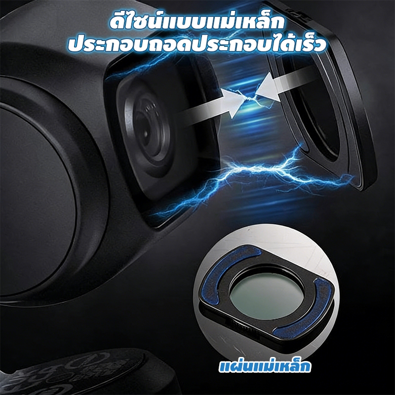 ชุดกรอง DJI OSMO Pocket 3 Filters ตัวกรองแม่เหล็ก 3in1 (CPL+Black Mist 1/4+ND2-32) ชุดตัวกรอง เคลือบสองด้าน กันน้ำและกัน - รูปที่ 5