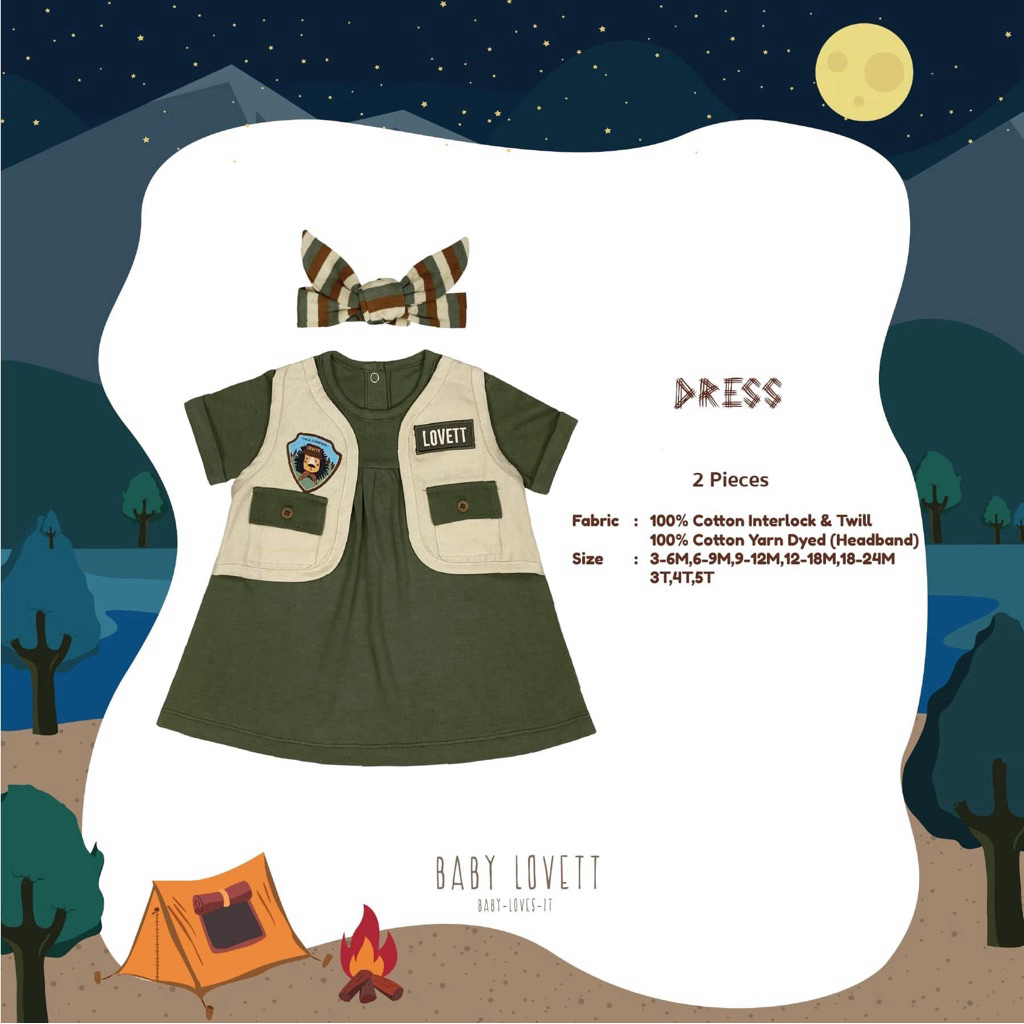Baby Lovett camping 6-9 bblv ชุดแคมป์ปิ้ง